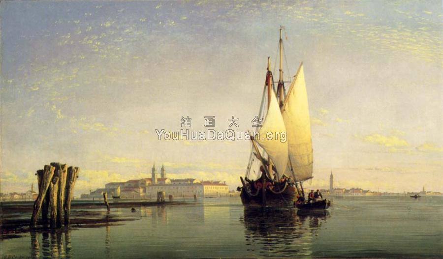 On The Lagoon Of Venice - 爱德华·威廉·库克